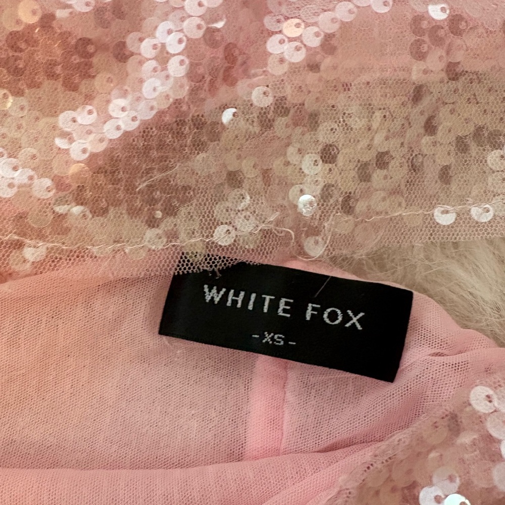White Fox Sequin Two piece Dress - Picture 2 of 4